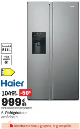 BUT Haier Réfrigérateur américain offre