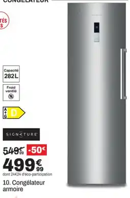 BUT SIGNATURE Congélateur armoire offre