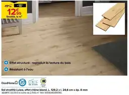 Castorama GoodHome Sol stratifié Lulea offre