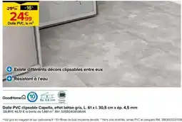 Castorama GoodHome Dalle PVC clipsable Capella offre