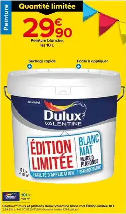 Castorama Dulux Peinture blanche offre