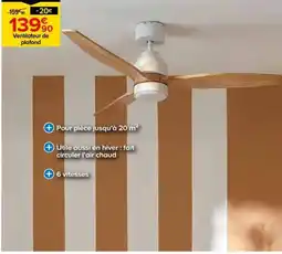 Castorama Ventilateur de plafond offre