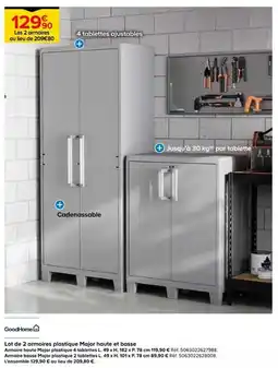 Castorama GoodHome Armoire plastique Major offre