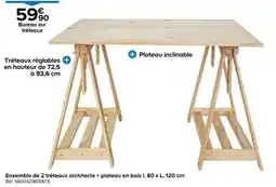 Castorama Bureau sur tréteaux offre