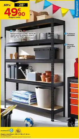 Castorama Étagère métal Rand offre