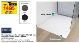 Castorama GALEDOD Receveur de douche extra-plat 80 x 120 cm offre