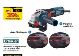 Castorama Erbauer Meuleuse d'angle filaire offre