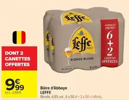 Carrefour LEFFE Bière d'Abbaye offre