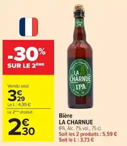 Carrefour LA CHARNUE IPA offre