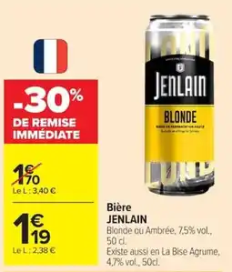 Carrefour JENLAIN Blonde offre