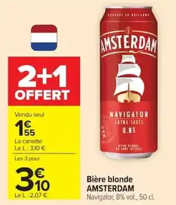 Carrefour AMSTERDAM Bière blonde offre