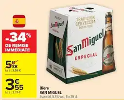 Carrefour SAN MIGUEL Bière offre