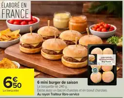 Carrefour Montagnards Mini burger de saison offre