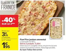 Carrefour Flam'Fine jambon emmental offre