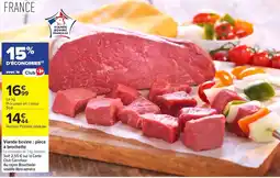 Carrefour Viande bovine : pièce à brochette offre