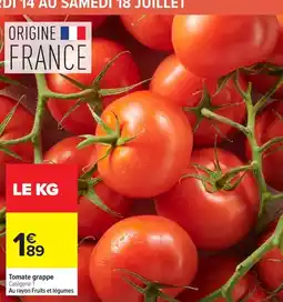 Carrefour Tomate grappe offre