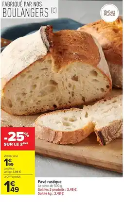 Carrefour Pavé rustique offre