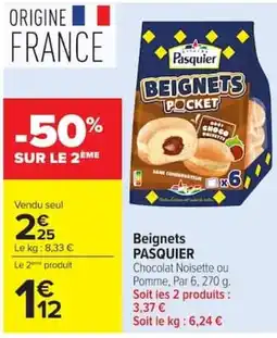 Carrefour Pasquier Beignets offre