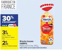 Carrefour Harrys Brioches tressées offre