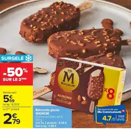 Carrefour MAGNUM Bâtonnets glacés offre