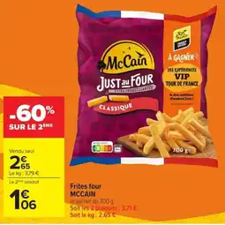 Carrefour McCain Frites four offre