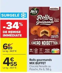 Carrefour Mix Buffet Rolls gourmands offre