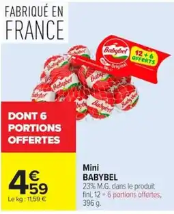 Carrefour Babybel Mini offre