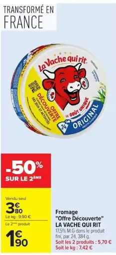 Carrefour La Vache qui rit offre