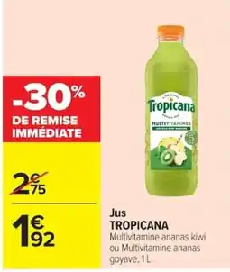 Carrefour Tropicana Jus Multivitamines offre