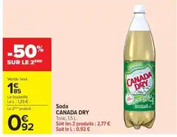 Carrefour CANADA DRY Soda offre
