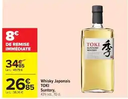 Carrefour TOKI Suntory Whisky offre