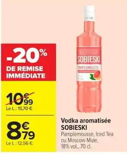 Carrefour Sobieski Vodka aromatisée offre