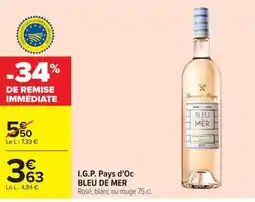 Carrefour Barrard Mages BLEU MER offre
