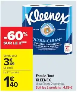 Carrefour KLEENEX Essuie-Tout offre