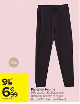 Carrefour Tex Pantalon femme offre