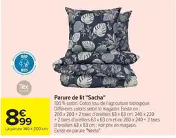 Carrefour Tex HOME Parure de lit "Sacha" offre