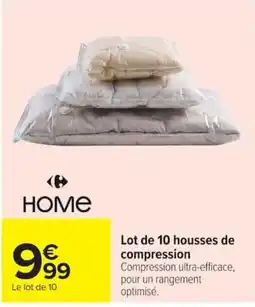 Carrefour HOME Housses de compression offre