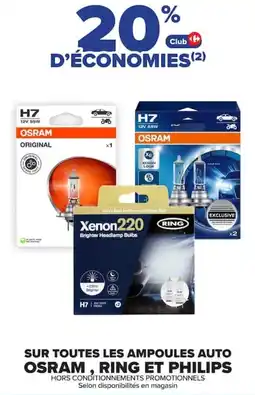 Carrefour OSRAM Ampoules auto offre