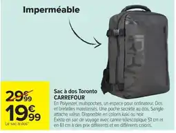 Carrefour CARREFOUR Sac à dos Toronto offre