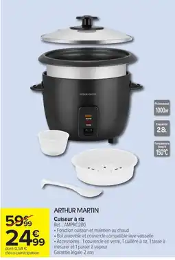Carrefour ARTHUR MARTIN Cuisseur à riz offre