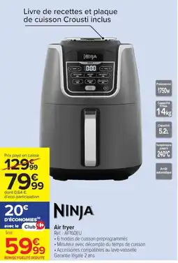 Carrefour NINJA Air fryer offre