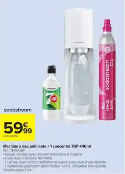 Carrefour sodastream Machine à eau pétillante offre
