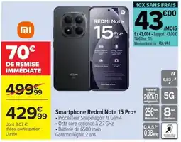 Carrefour Redmi Note 15 Pro+ offre
