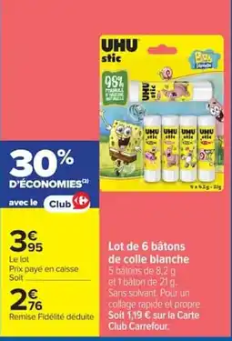 Carrefour UHU stic offre
