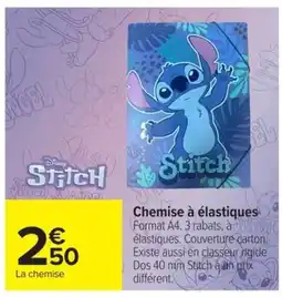 Carrefour Disney Stitch Chemise à élastiques offre