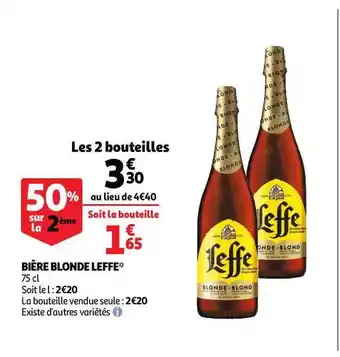 Auchan Direct Bière Blonde Leffe offre