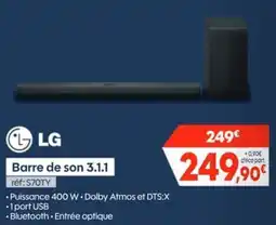 Pro&Cie LG Barre de son 3.1.1 offre