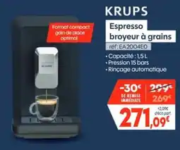 Pro&Cie KRUPS Espresso broyeur à grains offre