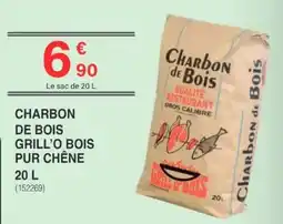 Chretien Matériaux Charbon de bois grill o bois pur chêne offre