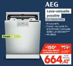 Pro&Cie AEG Lave-vaisselle posable offre
